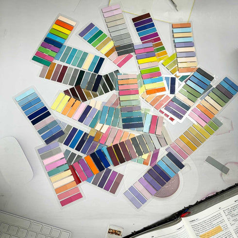 ELII Books Tabs - 6000pcs Annotating Page Tabs, Transparent Sticky Notes Tabs for Reading Notes, Classify File
