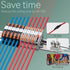 DIN Rail Terminal Blocks Kit, 20pcs Universal Compact Wire Connectors with 2 Connection Bars and 20 Screws for 24-12 AWG