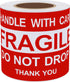 Hybsk 100 Per Roll Do Not Drop Thank You Fragile Stickers Adhesive Label (3x5 inch)