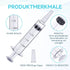20ml Syringe for Liquid | Plastic Syringes | Syringe with Cap & Catheter Tip - Individual Sealed (No Needle)