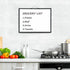 TSJ OFFICE White Board Calendar, 12 X 16 Inches Magnetic Dry Erase Monthly Calendar with Handle for Office Use