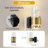 UnbamGlow (2-Pack), Dimmable 3000K 3-Prong Manual Off Slider Night Lights Luxury Gold Aluminum Bubble Acrylic, Warm