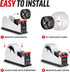 Heavy Duty 2-Inch Desktop Tape Dispenser, Dual Roll with Non-Slip Base