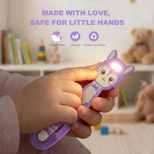 Dimmable Rechargeable Kids Book Light, Cute Bookmark Reading Light for Kids, Portable LED Book Light for Reading