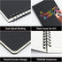 EUSOAR Spiral Lined Notebook, A5 3packs, 5.5"X8.3", 120 Pages Hardcover Lined Travel Journal (Black)