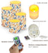 Set 4 Flameless Candles Battery Powered LED Candles with Timer and Color Changing Control Electric Candle for Indoor