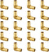 EFIELD Barb Crimp Pex 1/2 Inch 90 Degree Elbow Brass Crimp Fitting for Pex Pipe/Tubing (Pack of 20)
