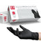 Basic Medical Black Nitrile Exam Gloves, Latex-Free & Powder-Free, 5 mil, Small (Pack of 100)
