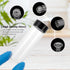 12PCS 30ml Glass Sample Bottles, Small Vials with Plastic Screw Cap Container for Sample Vial