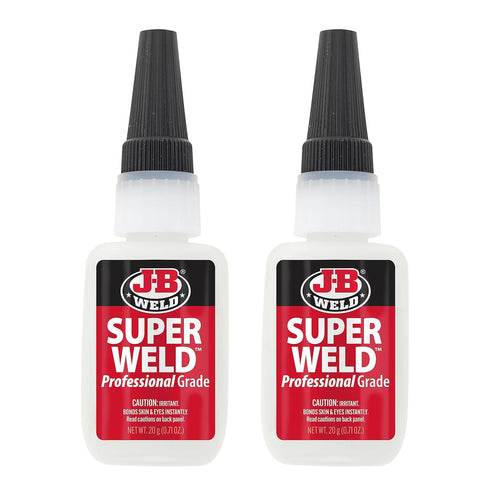 J-B Weld Superglue 20g 2 Pack, Professional Grade SuperWeld