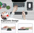 MOSISO Wrist Rest Support for Mouse Pad & Keyboard Set, Ergonomic Non-Slip Base Home/Office Pain Relief Pad with