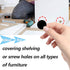 162 Pcs Self-Adhesive Plastic Screw Hole Covers Stickers, Black for Wood Furniture Cabinet Shelve Plate