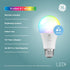 Bulbs A19 Bulbs (2 Pack) GE LED+ Color Changing LED Light with Remote, No App or Wi-Fi Required, Standard