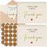 ZestHub 40 Pack Small Thank You Cards, 5x3.5 Inchs Mini Gold Foil Thank