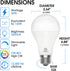 E ENERGETIC LIGHTING 4 Pack Dimmable A21 LED Bulb, 150 Watt Equivalent, Daylight 5000K, 2600LM Super Bright Light Bulbs, E26 Standard Base, Damp Rated, UL Listed by E ENERGETIC LIGHTING