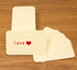 Penta Angel 100 Pcs Mini Blank Gift Notes Cards, DIY Craft Small Business Message Cards (Beige)