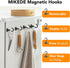 MIKEDE Magnetic Hooks, 25Lbs+ Heavy Duty Earth Magnets with Hook for Refrigerator, Strong Neodymium Magnetic Hooks for