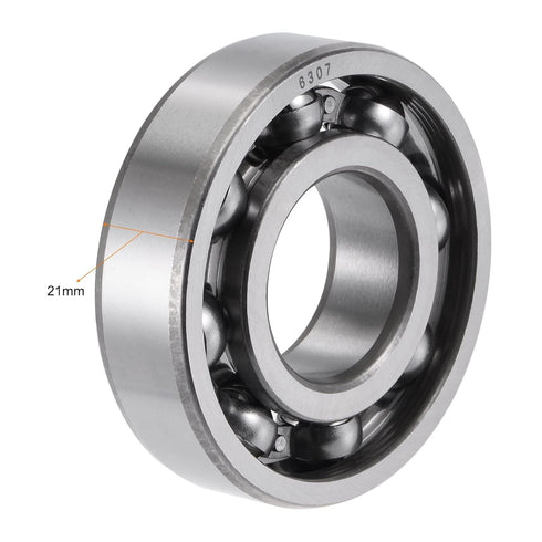 TOP-VIGOR 1Pcs 6307 Deep Groove Ball Bearings Z1, 35mm x 80mm x 21mm, Chrome Steel Skateboard Bearings