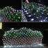 9.8FTx6.6FT 192 8 woohaha Outdoor Christmas Net Lights, LED Plug-in Mesh Lights with Lighting Modes, Connectable Light