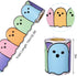 Whaline 32.8Ft Halloween Bulletin Board Border - Pastel Color Ghost Die Cut Trim Roll for Classroom
