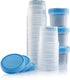 Caremax Supply Specimen Cups with Lids-Leak Proof Lid- High Quality Latex Free Polypropylene Plastic- Non-Sterile- 25 4oz Specimen Jar
