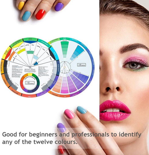 Wigearss 3 Pieces Color Mixing Wheel Package - Art Class Teaching Tool for School Office Learning Guide (3 Different