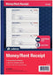 Adams Money and Rent Receipt Book, 3-Part, Carbonless, White/Canary/Pink, 7-5/8" x 10-7/8", Bound