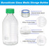 PATIKIL 1 Pack Reagent Media Storage Bottles, 1000ml Borosilicate Glass with GL32 Green Screw Cap for Lab