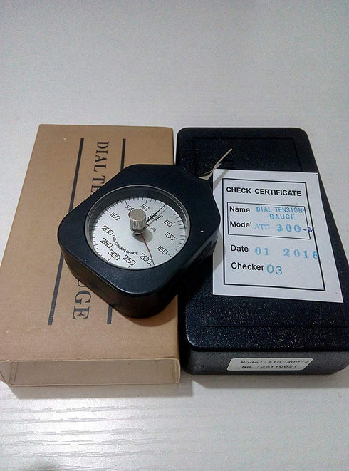 Dial Tension Gauge Meter Tester, Force Meter Transverse Tension Meter with Unit G 300G for Equipment Testing