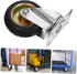 UKCOCO Small Swivel Caster Wheels with Brake for Cart Trolleys and Outdoor Trash Bins Rubber Iron Core Replacement