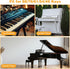 PEOVLVN 88/76/61/54/49 Piano Keyboard Stickers, Transparent Removable Piano Key Labels Stickers Notes Guide for Keys