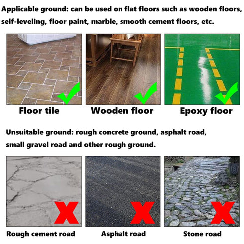 4PCS Crib Rubber Furniture Casters, 1.5 inch L Type 360 Degree Swivel Mute Caster with Mounting Screws