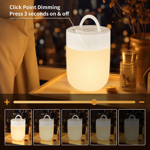 13 Dimmable Dimming, Small Kids Night Light, Color LED Lamp, Portable Stepless Color Changing Touch Nursery Lamp