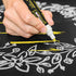 CHALKY CROWN Liquid Chalk Marker Pen, Dry Erase Marker for Chalkboard Signs, 6mm Reversible Tip, Yellow