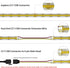 PAUTIX 10mm Connectors for CCT COB LED Strip Light 3 Pin Solderless Terminal Extension Connection Kit,4pcs Dual End Extension Connectors,2pcs Strip to DC Plug Extension Wire,4pcs Gapless Connectors by PAUTIX