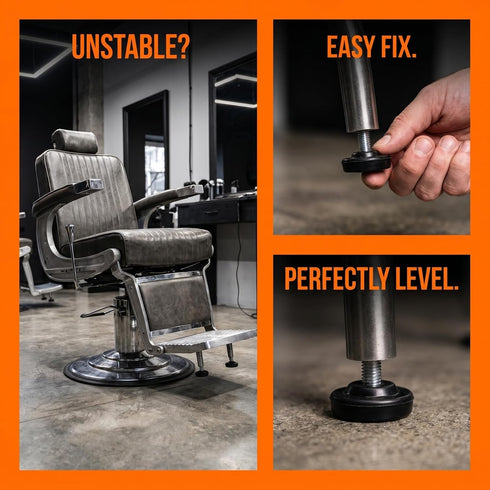10Pcs Cabilock Heavy Duty Leveling Feet for Salon Chairs Adjustable Furniture Glide Legs Easy Installation Hairdressing