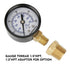 Solimeta 2" Pressure Gauge, Well Pump, 0-100 PSI