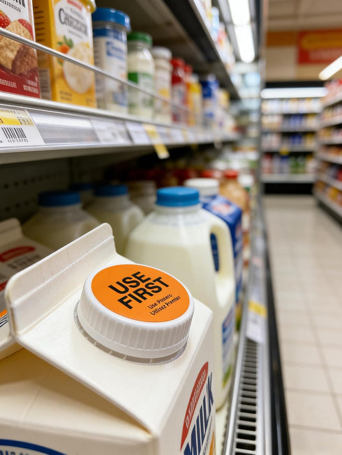 BLESS-VAST 500 1.5 Inch Pcs Use First Stickers - Dot Pharmacy Labels Paper for Food Service, Medication, Inventory