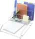 Kantek Acrylic File Sorter, Desk Organizer, 10.5-Inch Wide x 7.5-Inch Deep x 6.7-Inch High, Clear (AD245)