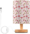 Fustylead Bottles and Glasses of Wine and Rose Bedside Lamps for Night Stands,
