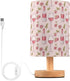 Fustylead Bottles and Glasses of Wine and Rose Bedside Lamps for Night Stands,