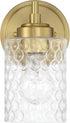 Craftmade - Claire 1 Light 10 in. Satin Brass Finish Wall Sconce
