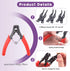 Swpeet 262Pcs 4 in 1 Snap Ring Pliers, 6 Sizes 4mm to 30mm, Alloy Steel External Retaining Rings Internal Circlip Kit