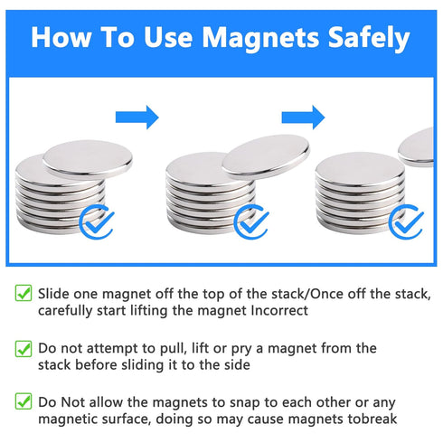 255PCS Small Strong Magnets, Neodymium Disc Magnets Heavy Duty, Rare Earth Magnets for Crafts, Whiteboard, Kitchen.