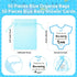 TaoBary Blue Retractable Ballpoint Pens (50 Pcs) with Cards and Organza Bags, It's a Boy Themed Baby Shower Favors