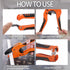 Zantle Pipe and Tube Cutter, Ratcheting Hose Cutter, One-hand Fast Cutting Tool for Less Than 1-1/4" O.D. PEX, PVC