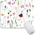 Square Mouse Pad, Beautiful Flowers Plants, Personalized Premium-Textured Custom Mouse Mat, Non-Slip Rubber Base