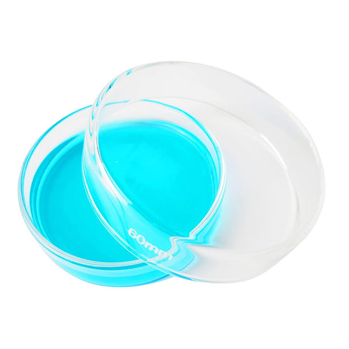 Borosilicate Glass Petri Dish with Lid, Tissue Culture Dish (60 mm, Pack of 20)