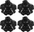 VOSAREA 4pcs Anti-Sticking Foot Cover Chair Leg Floor Protectors Camping Chair Feet