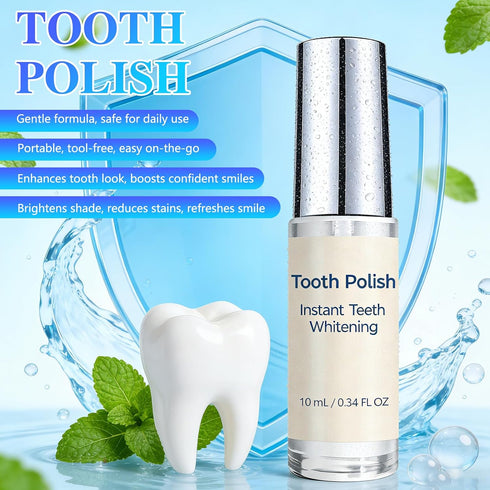 Generic 2PCS Tooth Polish, Instant Tooth Paint, Gentle & Safe Formula, Simple & Portable White Paint, Enhance Tooth